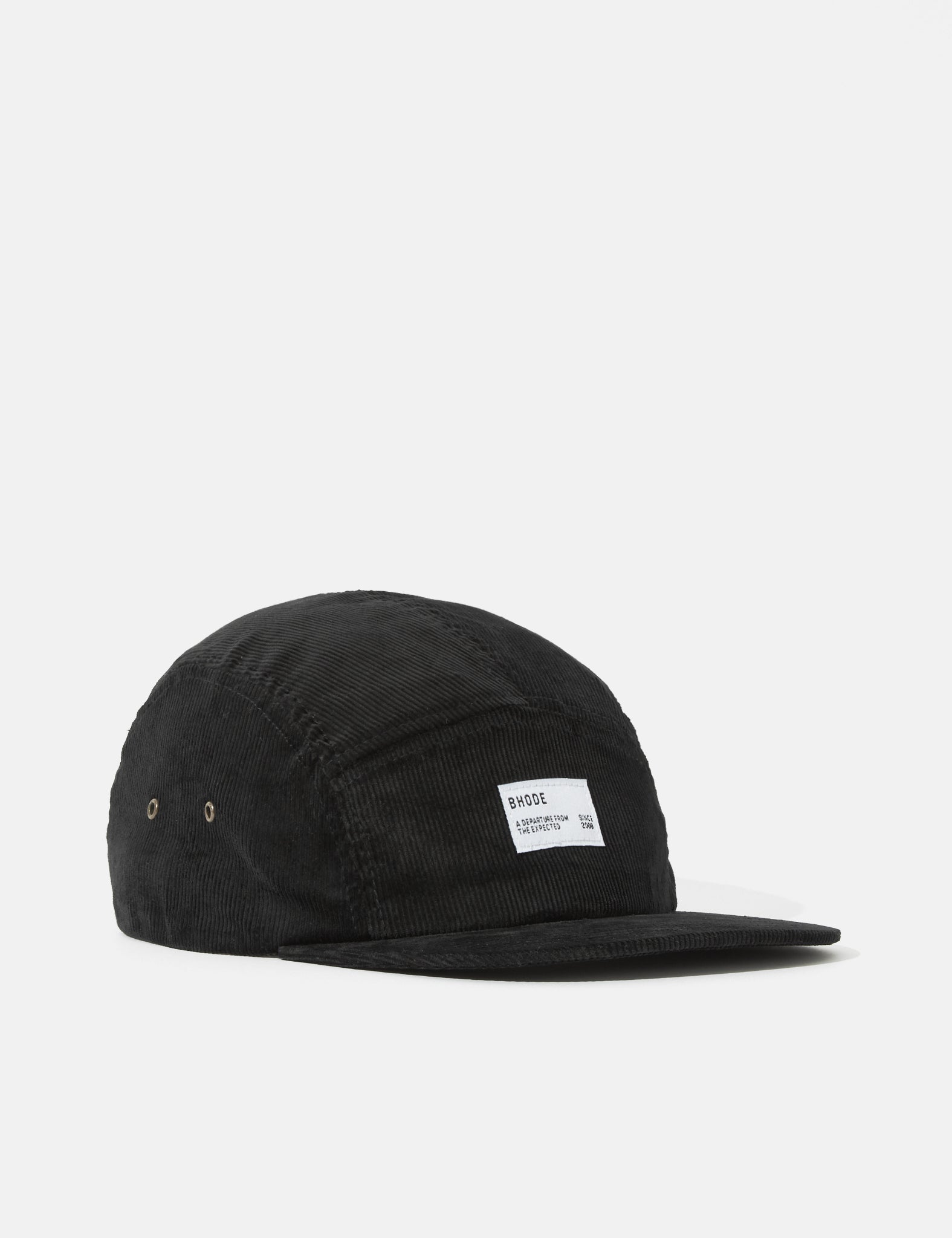 Bhode 5-Panel Cap (Cord) - Black I BHODE.