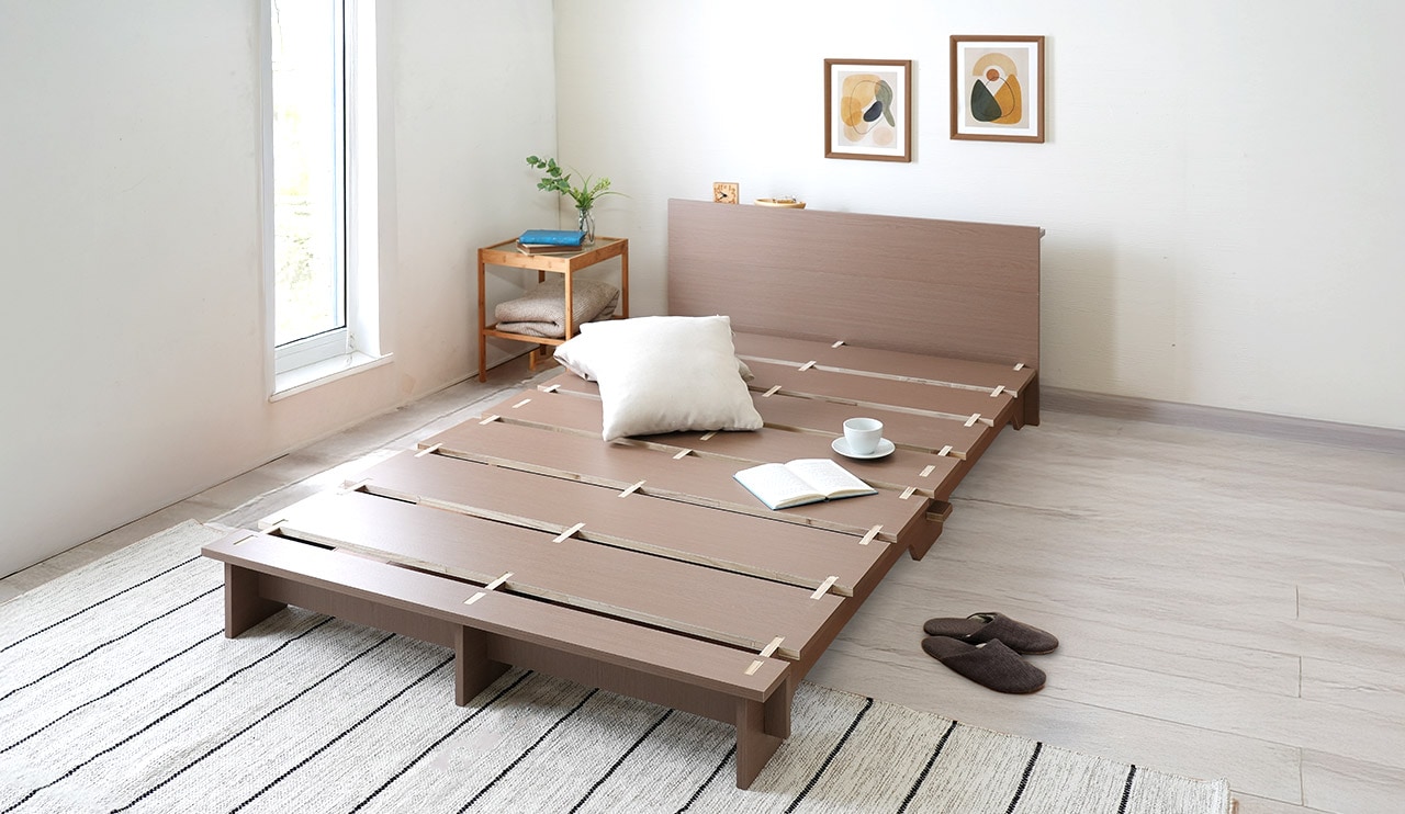 S】温かみのある天然木 【Jardin】ジャルダンスツール｜ベッド