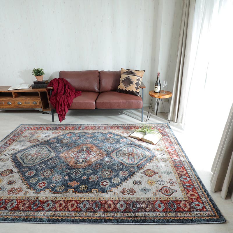 伝統のキリムデザインがかわいい！エジプト産ウィルトン織ラグ『ビーツ