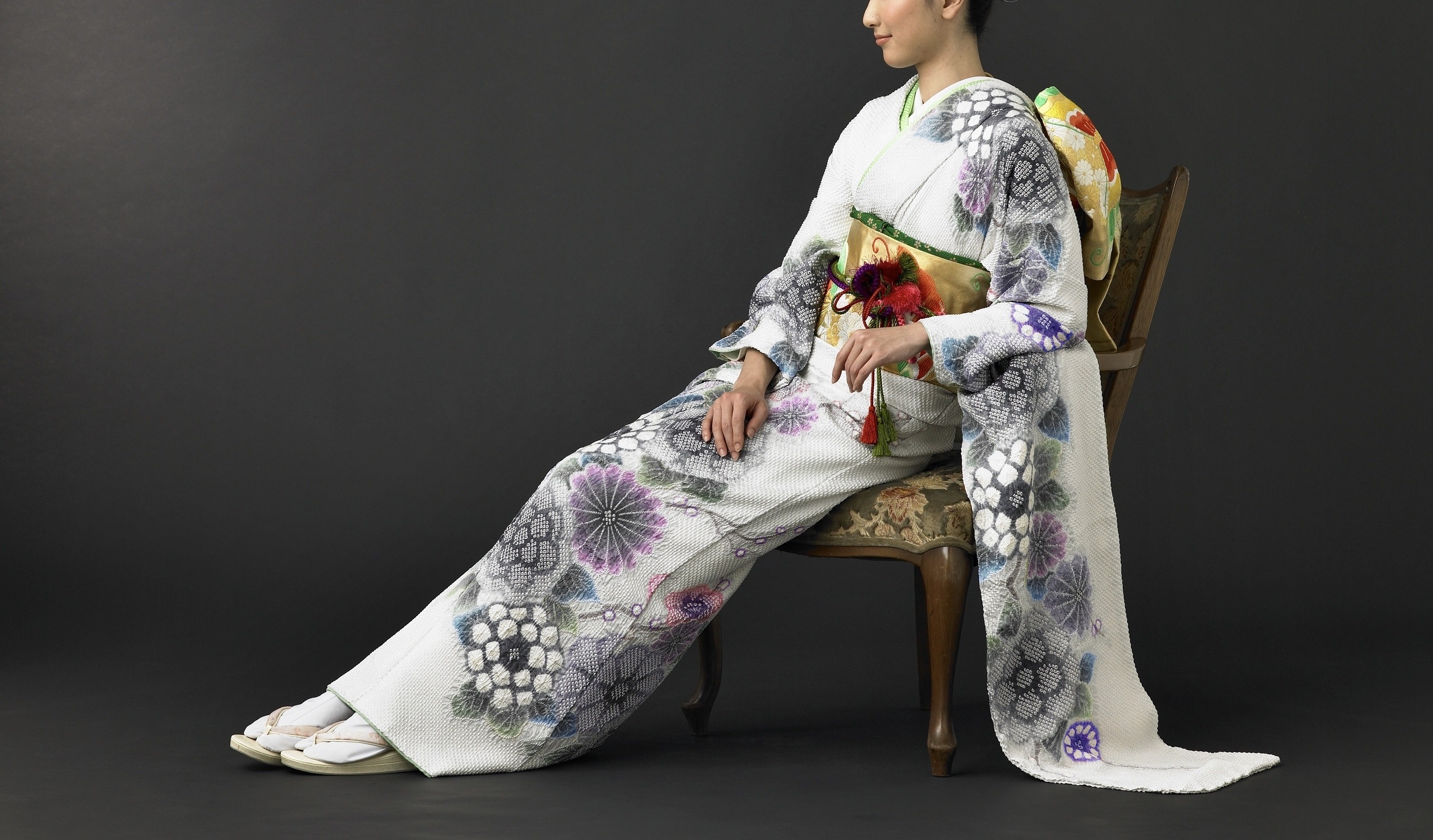 藤娘きぬたや 絞り染め 振袖 | 帯ときもの やまぐち 洗練された上質な