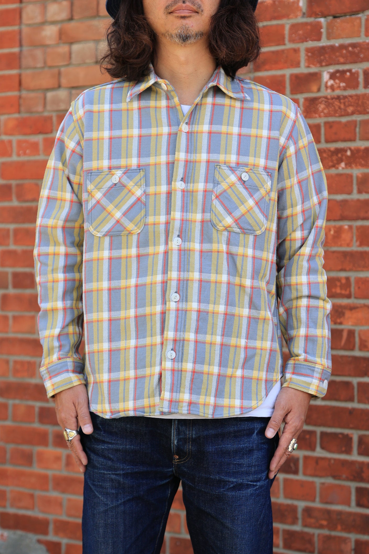 MS001R (71) HEAVY COTTON FLANNEL SHIRT – BIG JOHN【公式