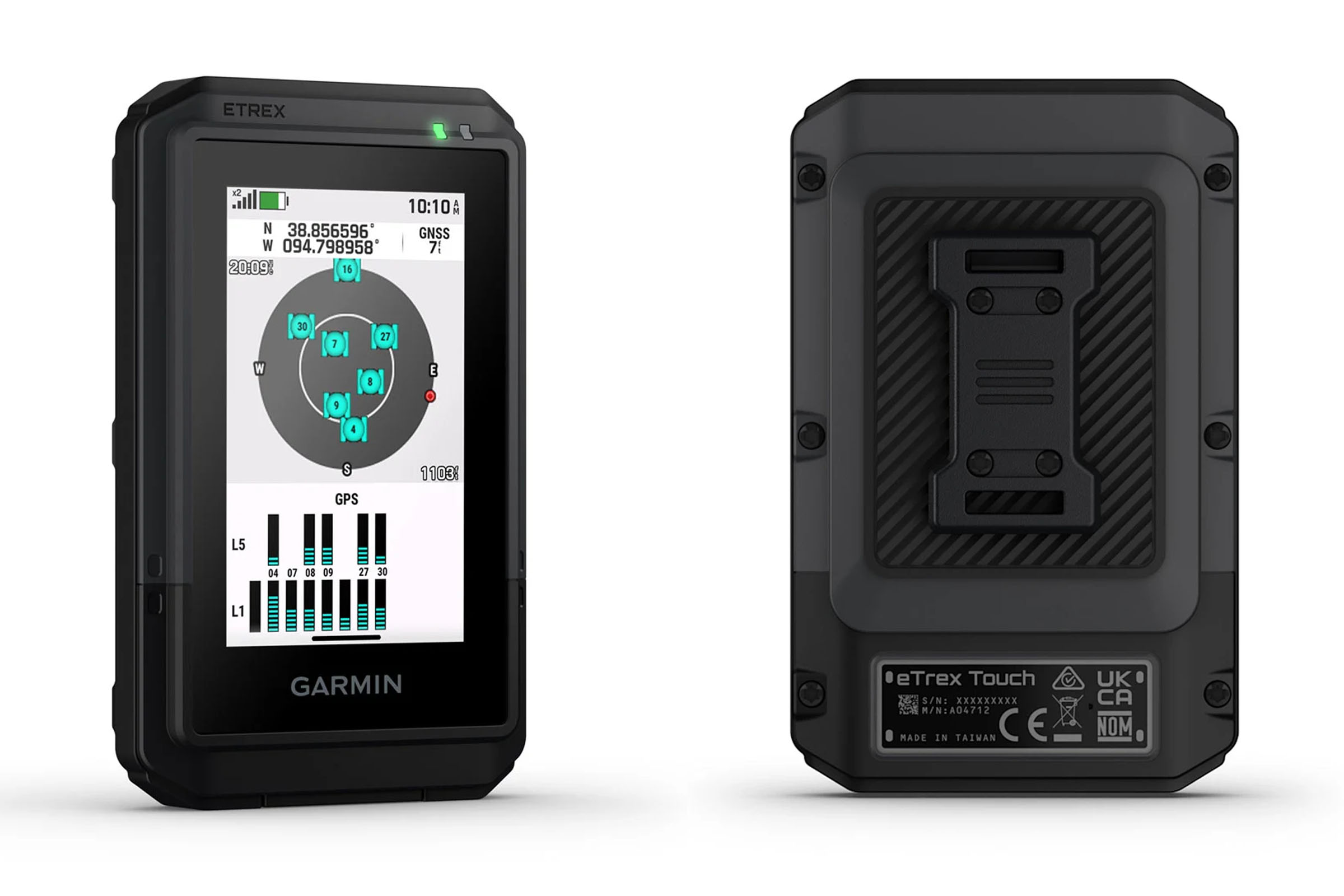 The Garmin eTrex Touch has up to 650 Hours of Battery Life