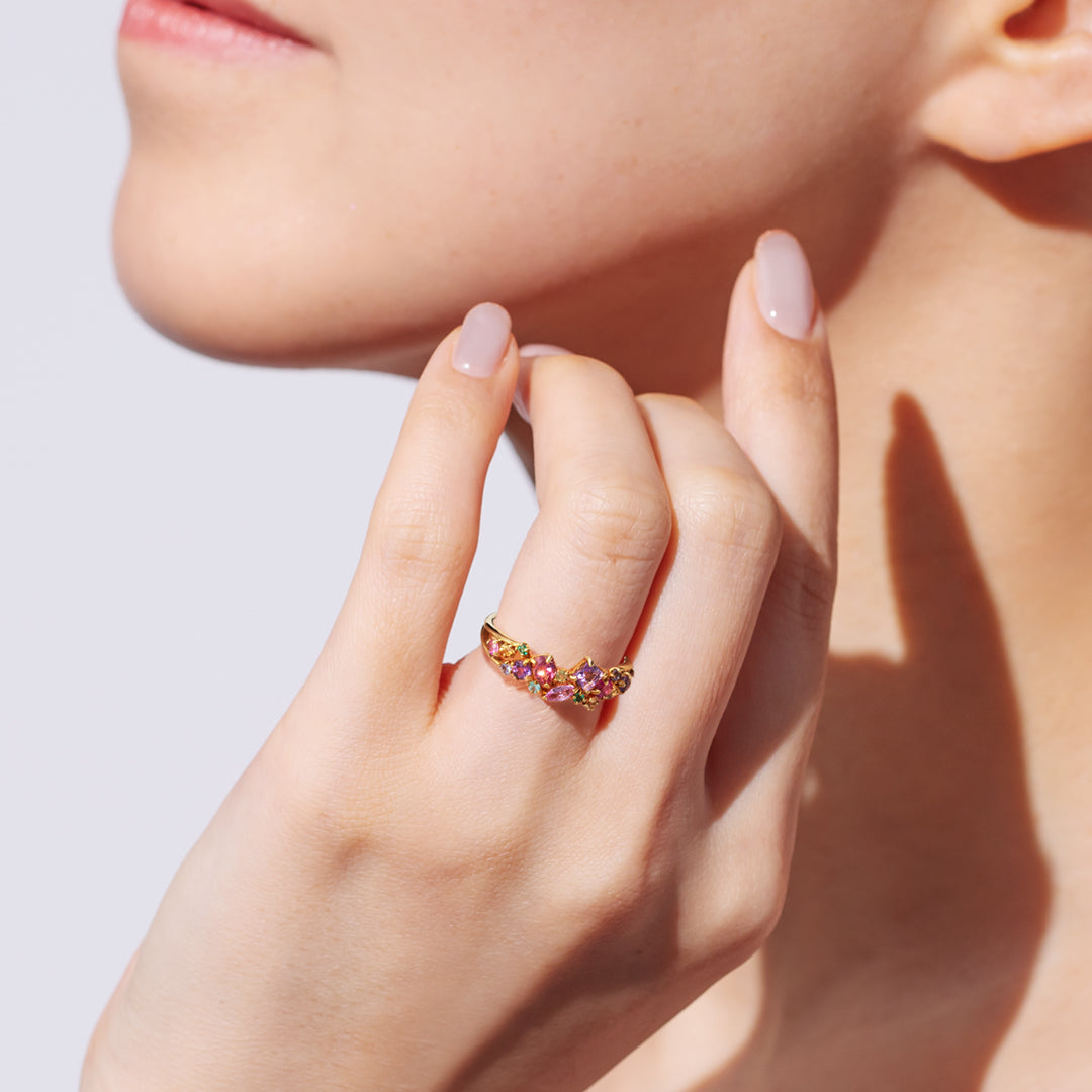 ビズー公式】マルチカラー K18(18金) K10(10金) プラチナ リング