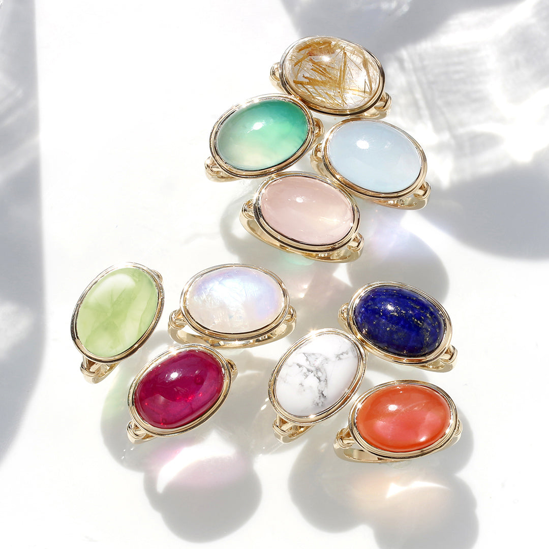 ビズー公式】ラピスラズリ K18(18金) K10(10金) リング ソレイユ