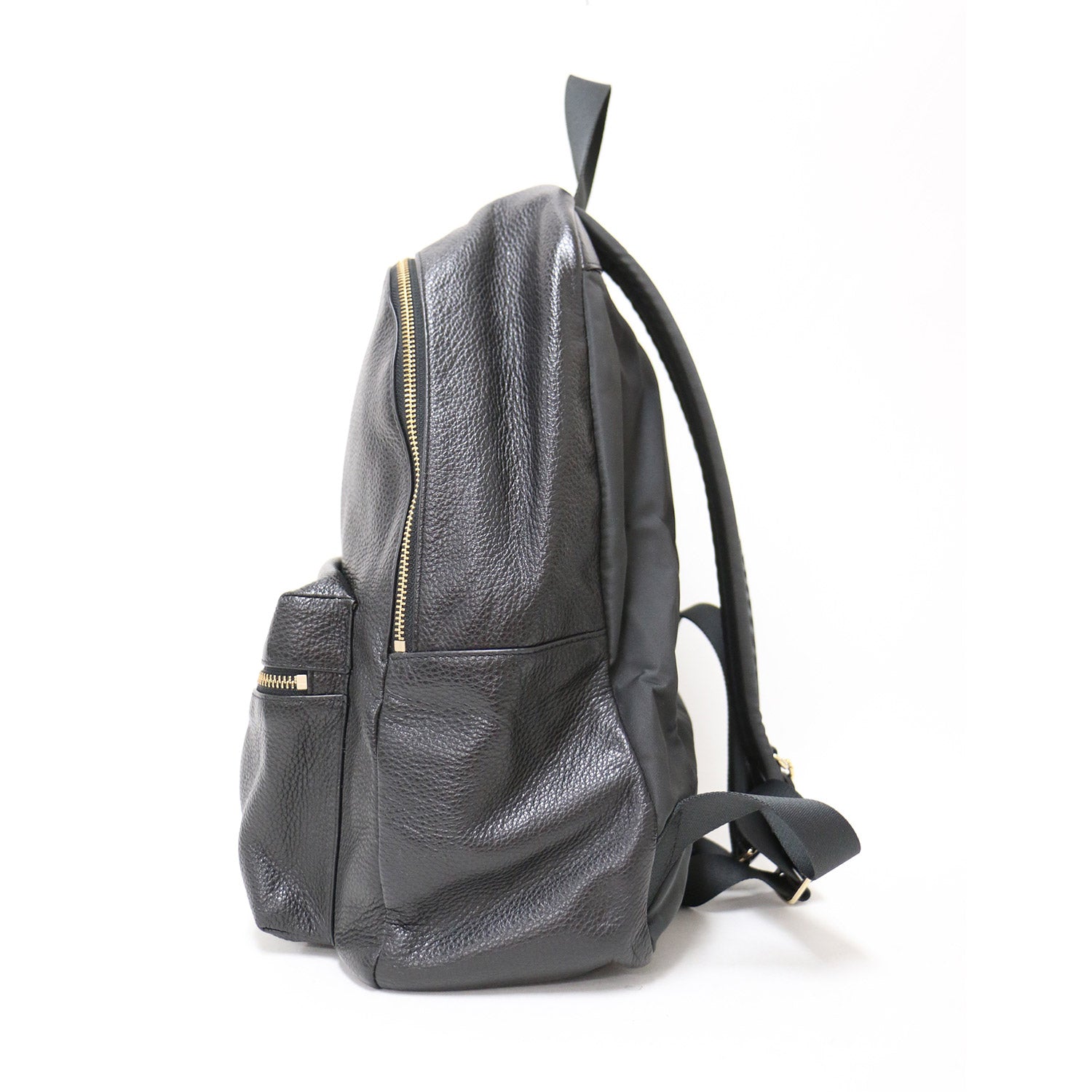 COACH (コーチ) レザー リュック / バックパック ロゴ シボレザー 本革