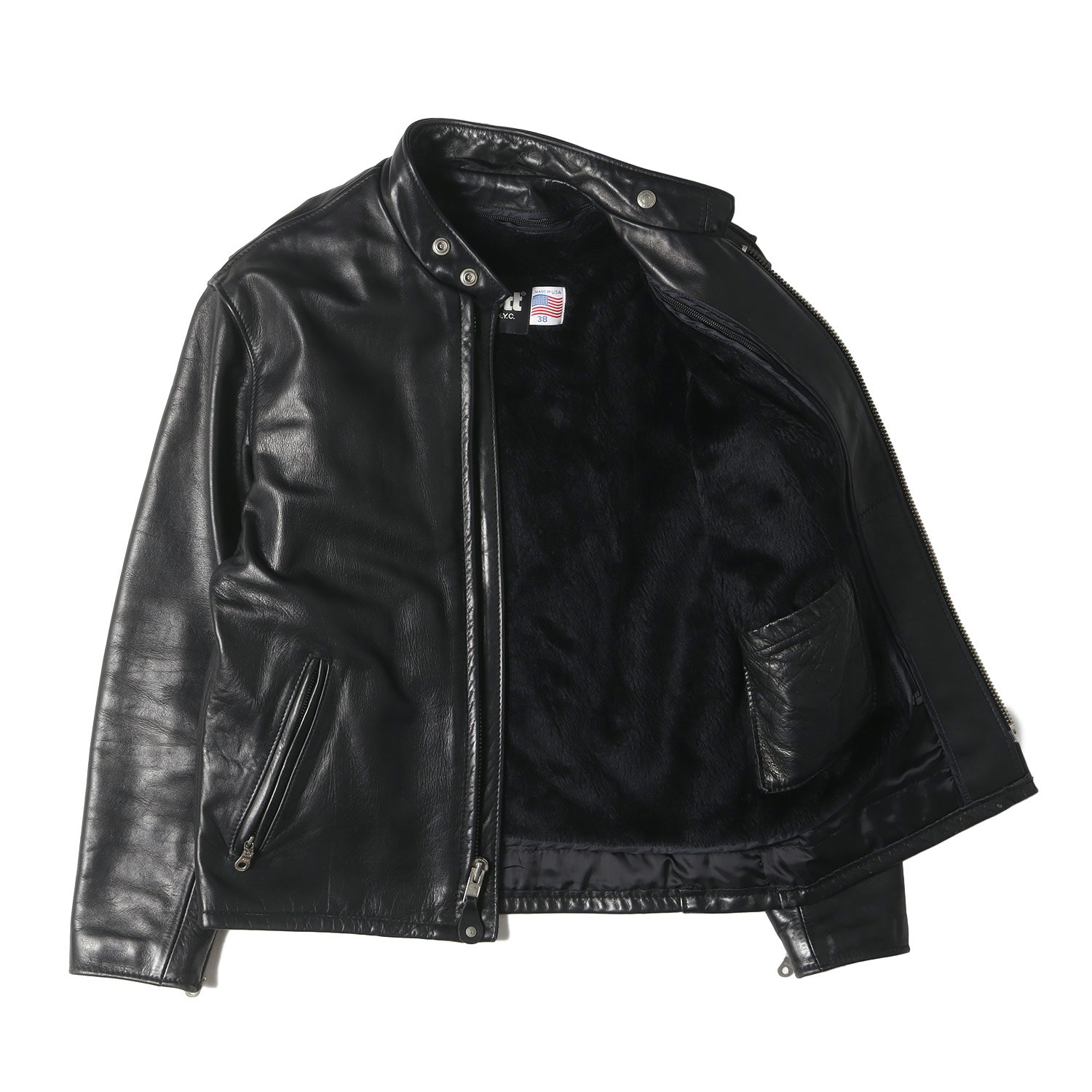 希少】schott ショット シングルライダース441PP ライナー付き