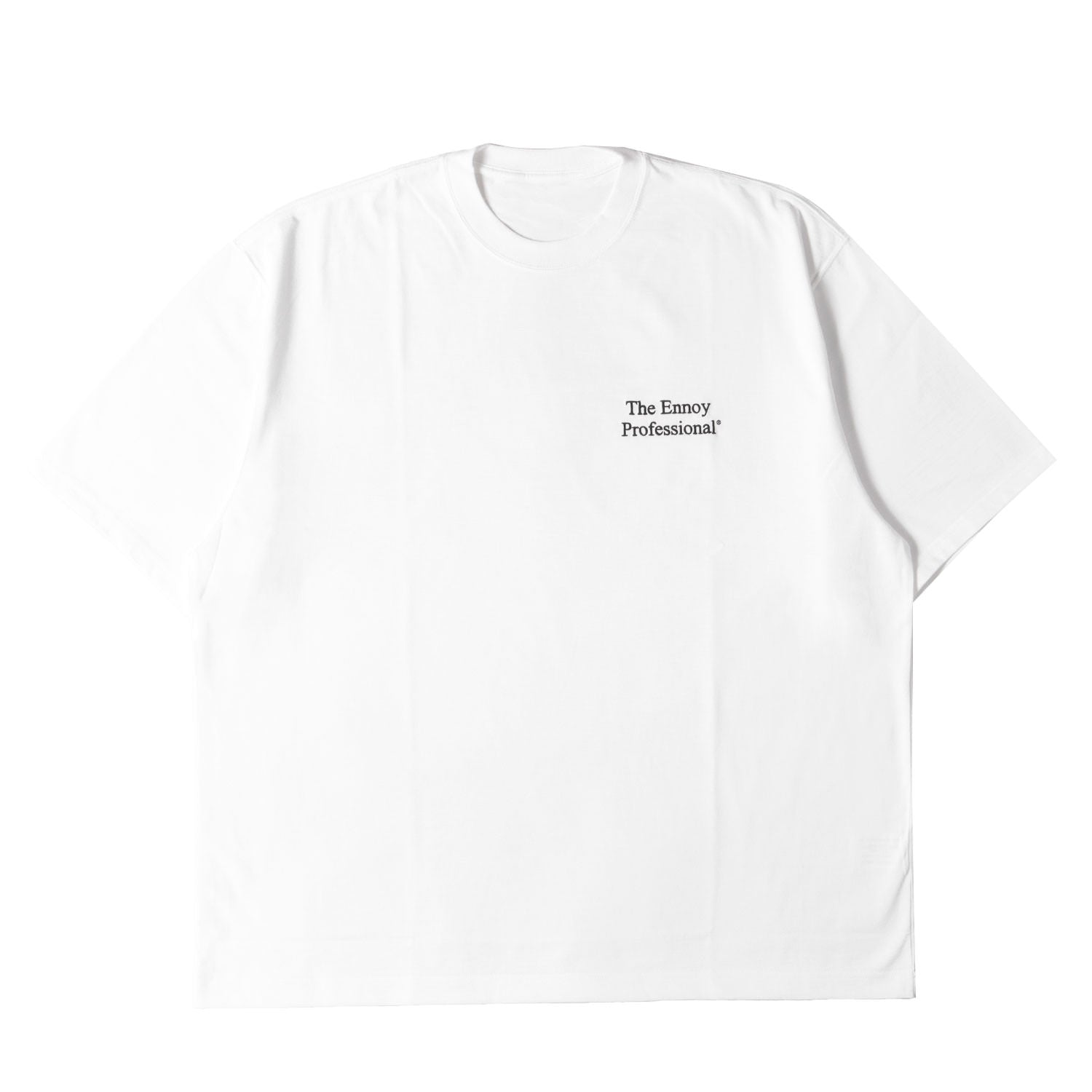 ENNOY (エンノイ) 24SS ブランドロゴ刺繍 クルーネック Tシャツ(Logo T