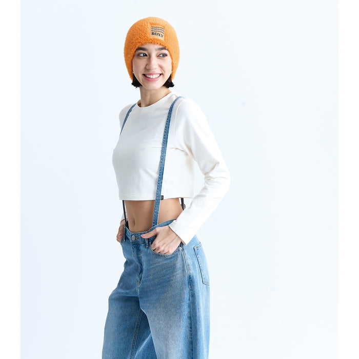 OUTLET】Roxy EASY CHILL ボーイフレンドデニム サスペンダー付き