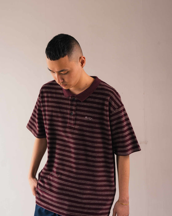 2003 プラダ ルナロッサ ポロシャツ ボルドー ヴィンテージ メンズ