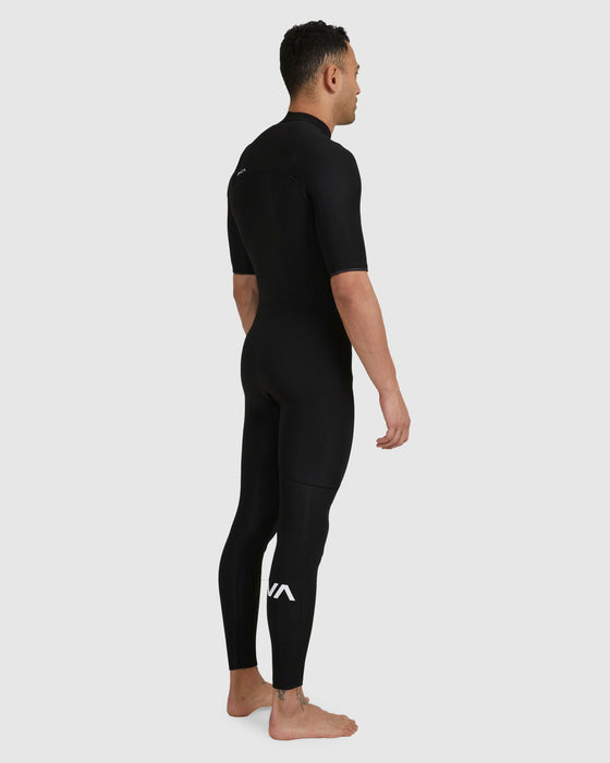 OUTLET】RVCA メンズ 2/2 BALANCE CHEST ZIP SS FULL シーガル 【2025