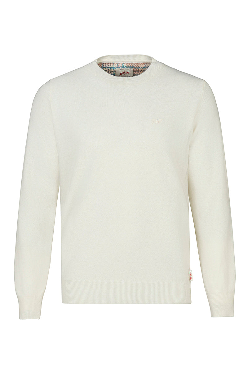 FOSTER カシミヤブレンドハイゲージニット / COL：NAVY ネイビー系 BOB