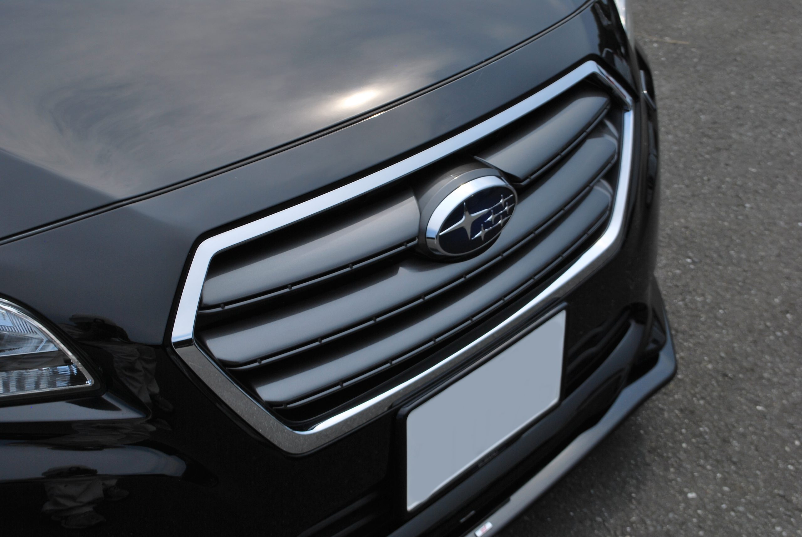 スバル：レガシィ フロントグリルカスタム マットブラック塗装│エアロ