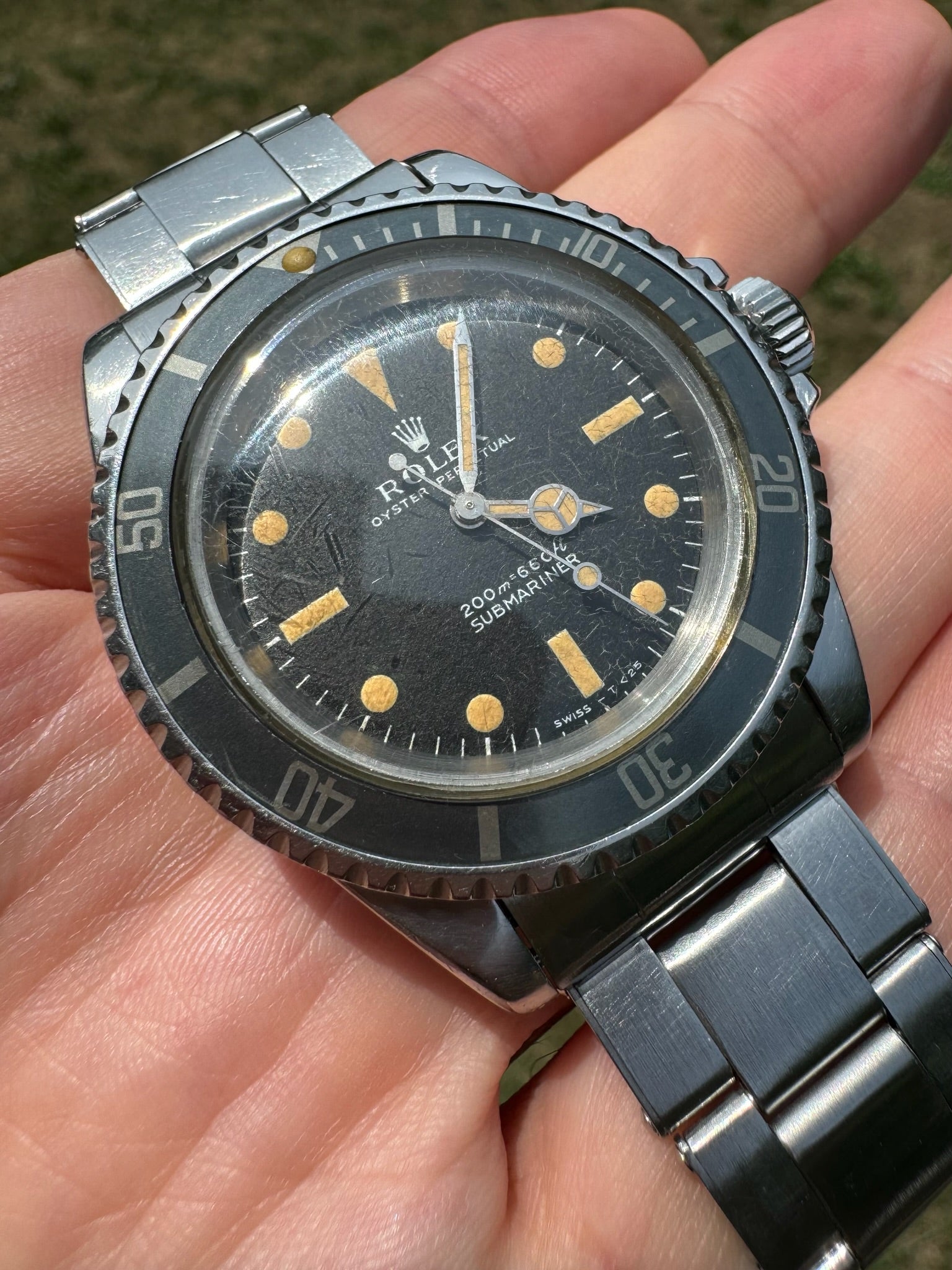 Rolex Submariner 5513 “Meters First” Pumpkin Dial Never Polished