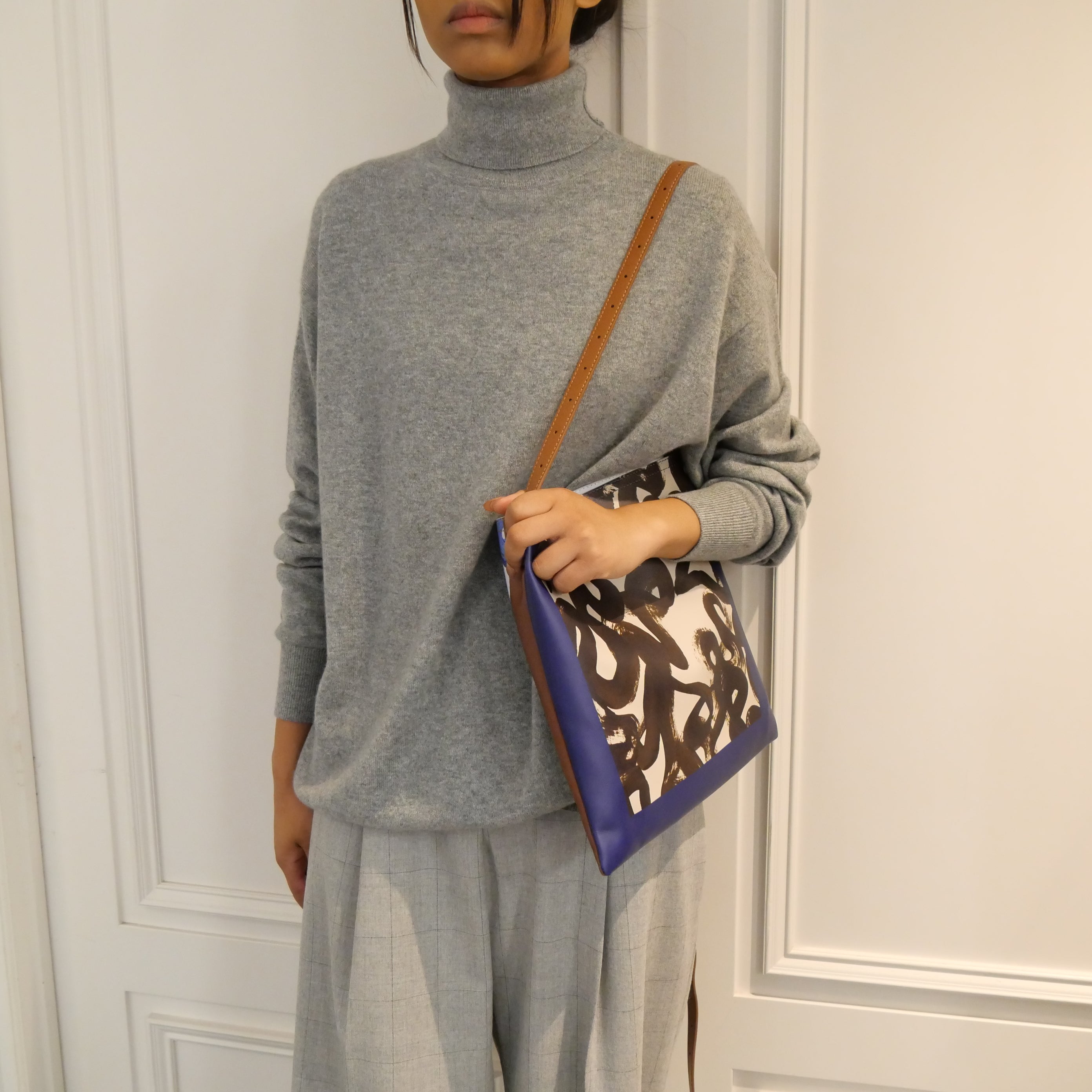 正規品・送料無料】Dries Van Noten / PRINT SCARF BAG (BLUE) | BOLS