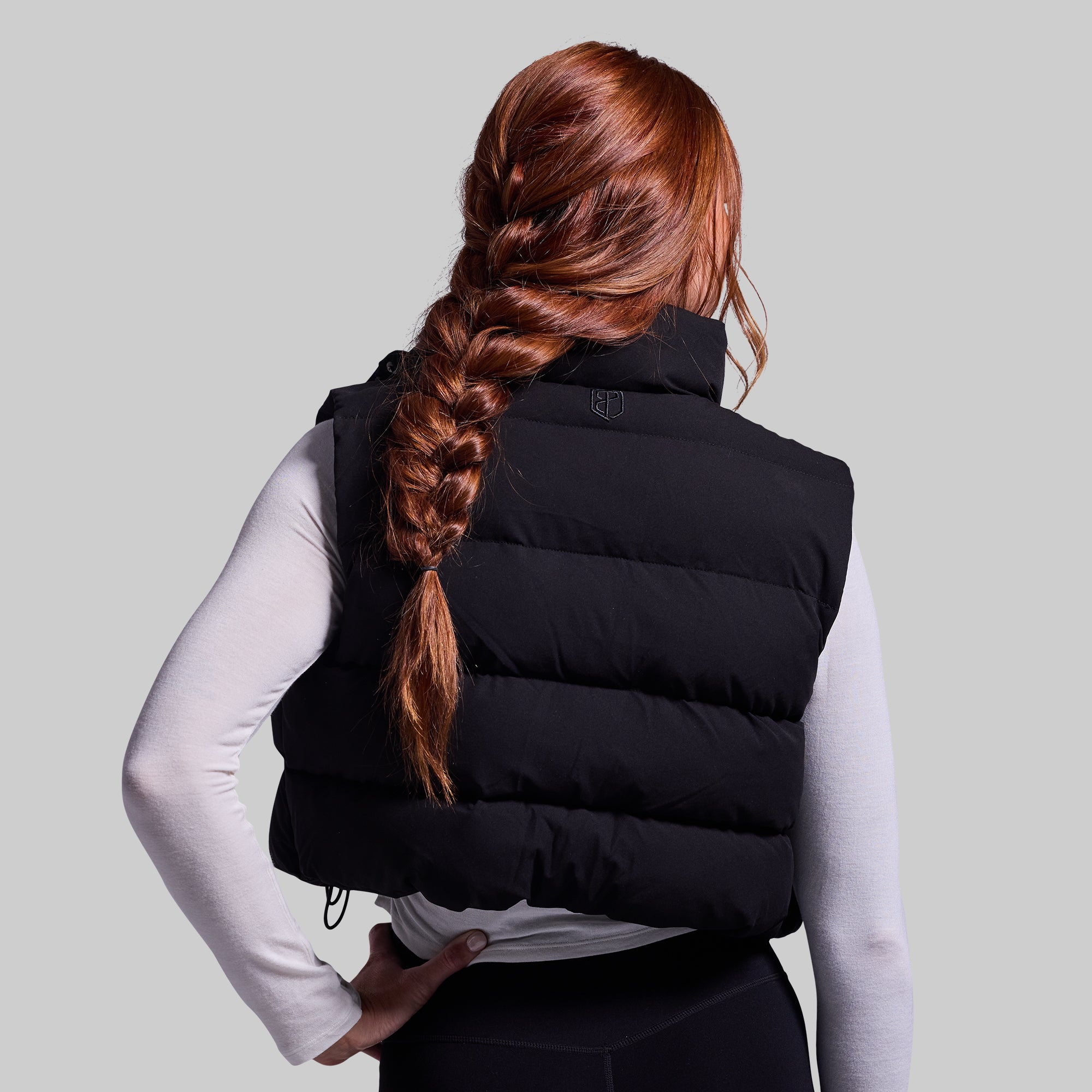 Women's Fireside Cropped Puffer Vest - Black – Born Primitive
