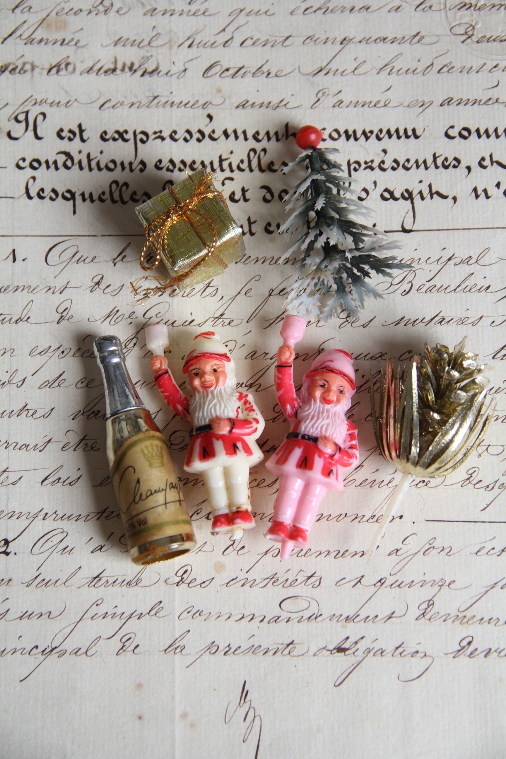 ミニョネットとクリスマス小物のプレゼンテーションボックス仕立て | Ô