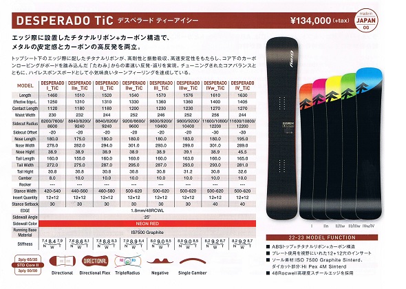 22-23ニューモデル GRAY(グレイ) DESPERADO Tic(デスペラード ティ