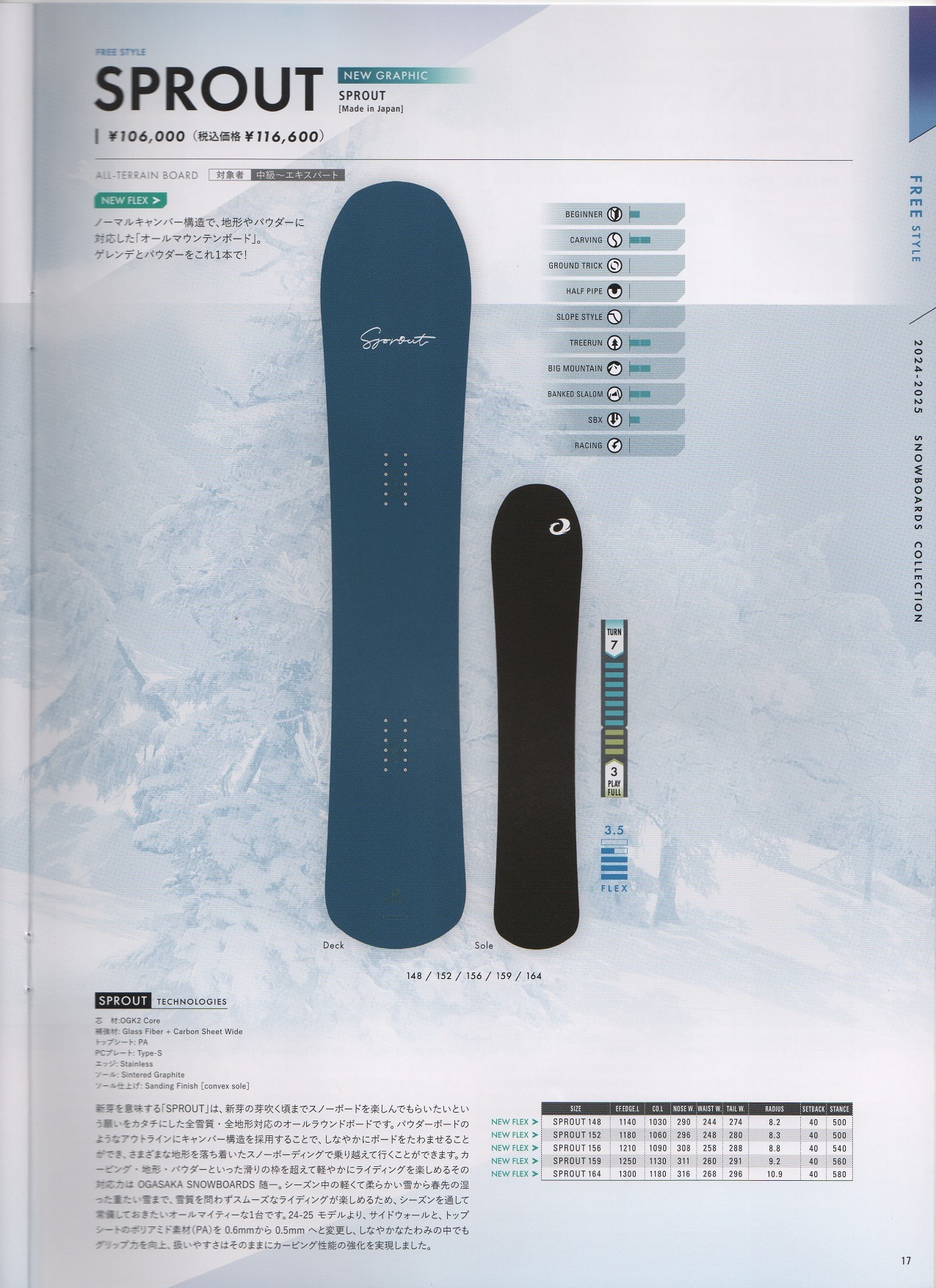 24-25ニューモデル OGASAKA(オガサカ) SPROUT(スプラウト) | 海底少年