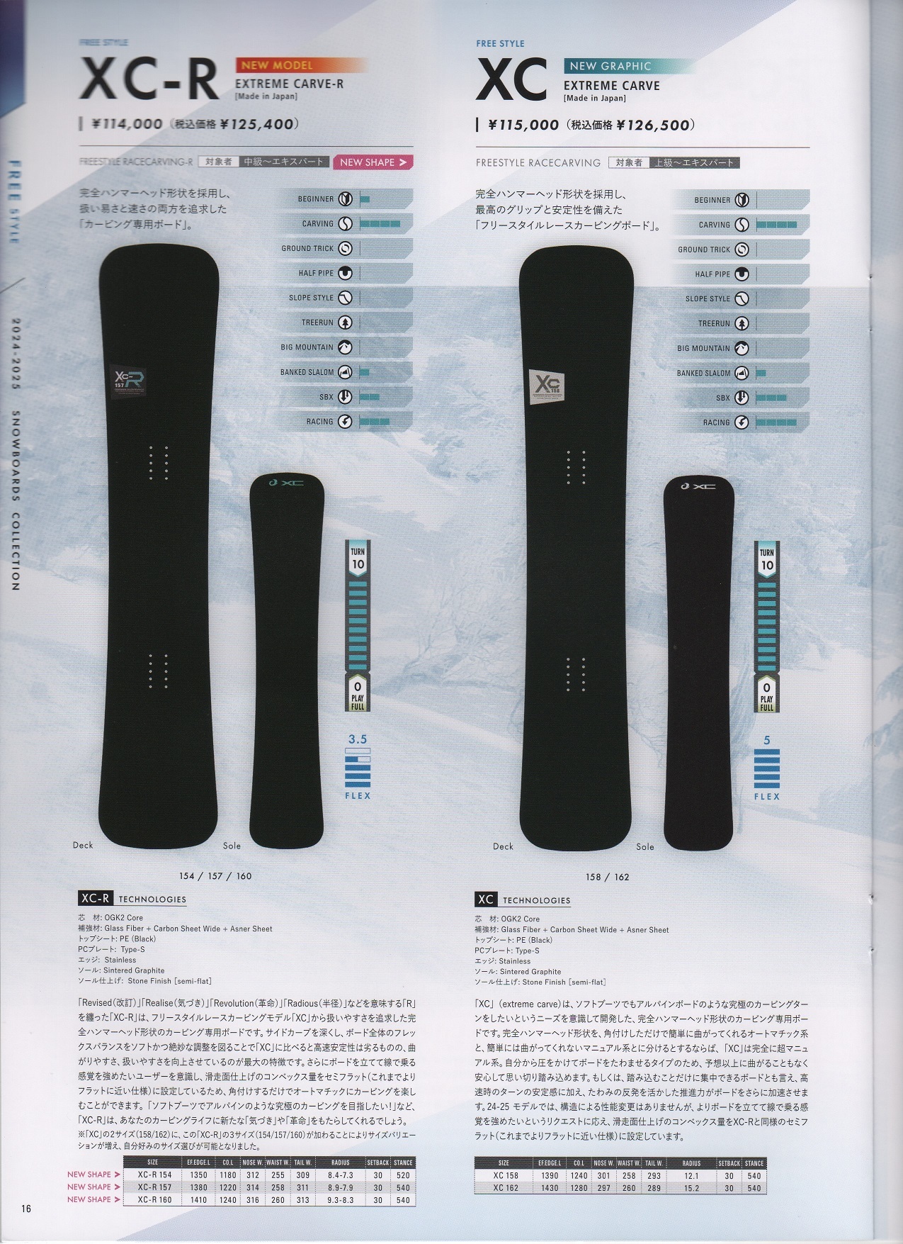 24-25ニューモデルOGASAKA(オガサカ) XC(エックスシー) XC-R（エックス