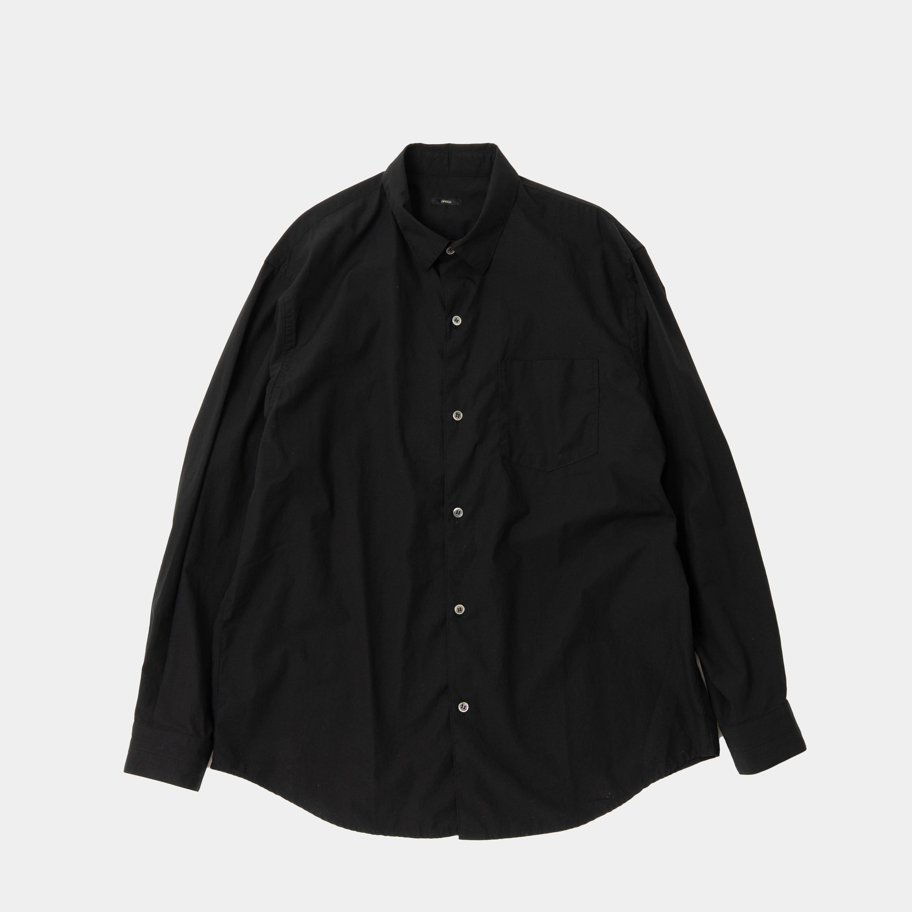 awasa（アワサ） / Regular Collar Shir 「新色 black」 ご紹介