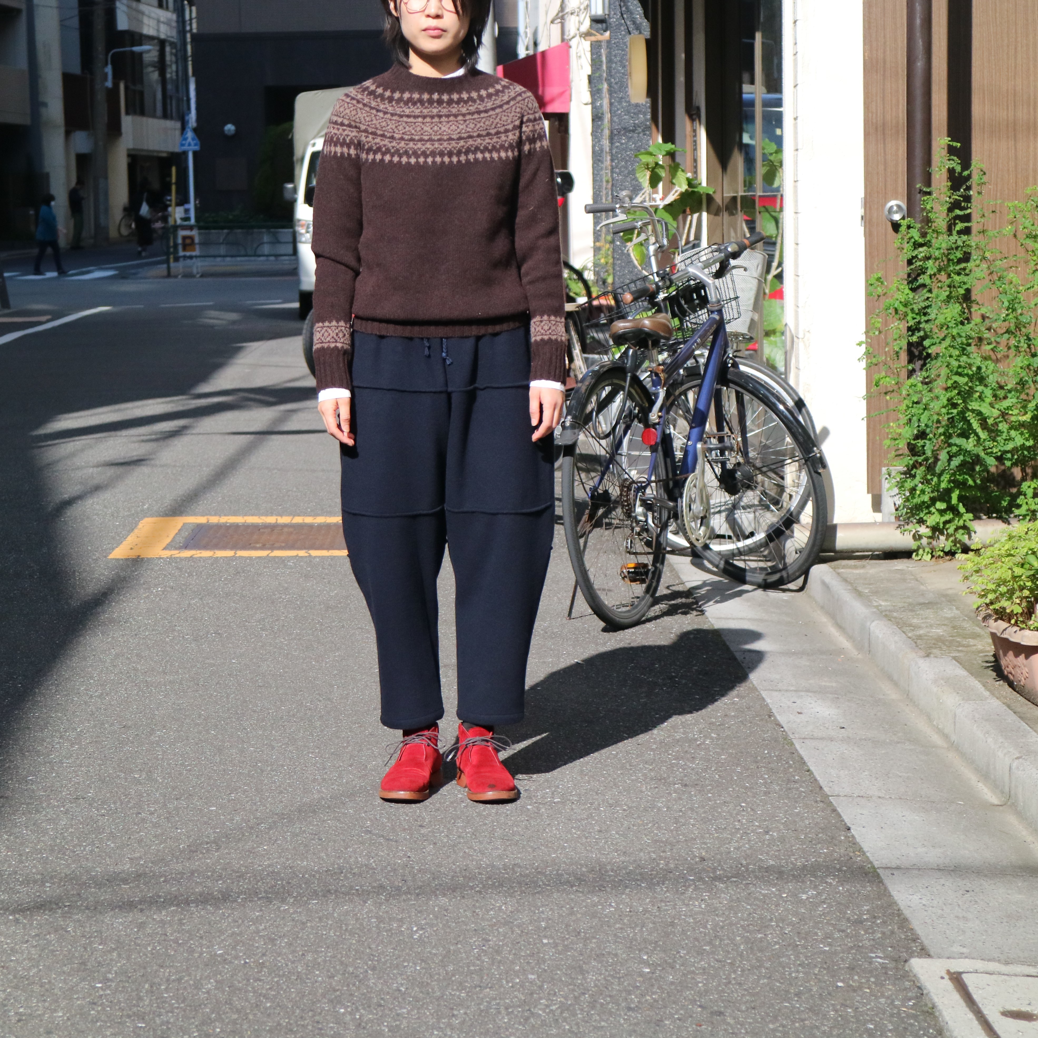 MITTAN (ミッタン) / ウールブランケットパンツ【着用画像