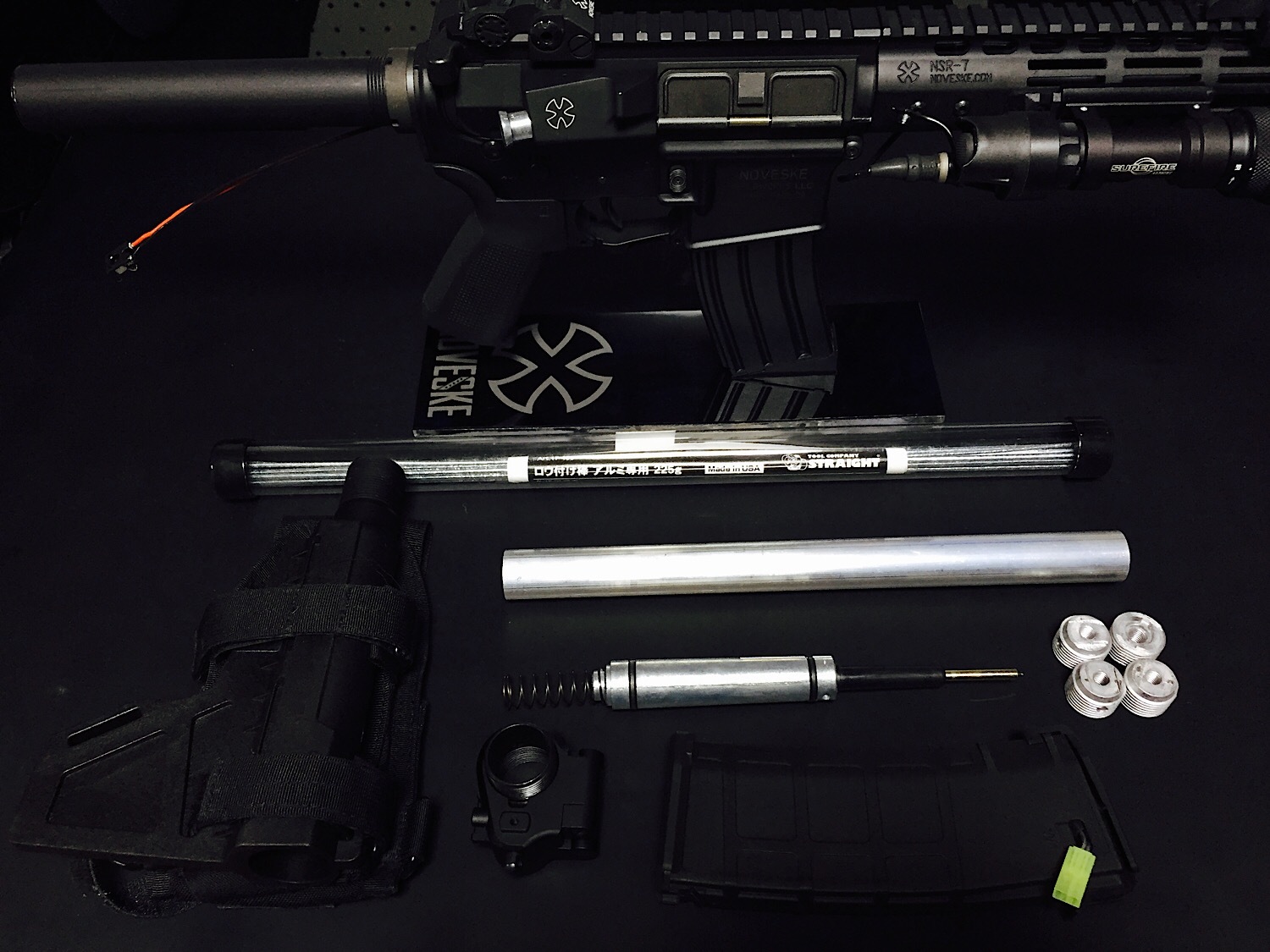 次世代 M4 CQB-R 電動ガン 実物 KAK ストック 取付 改造 カスタム 大