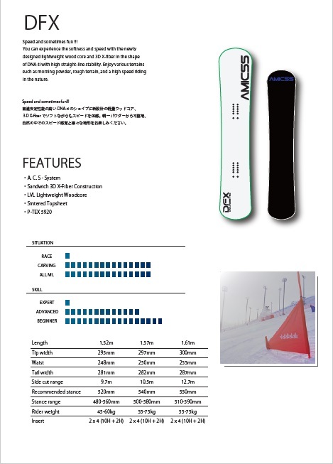 22-23ニューモデル AMICSS(アミックス) DFX(ディーエフエックス