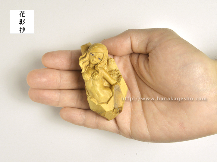 在銘和彫人物根付 18g 東Y8-0206☆2Fトヒコオ 専用X214-2 江戸時代根付