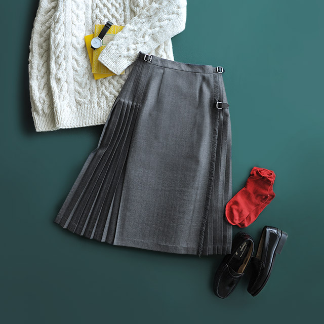 大人が着たいトラッドの代表、オニールオブダブリンのスカートが復活