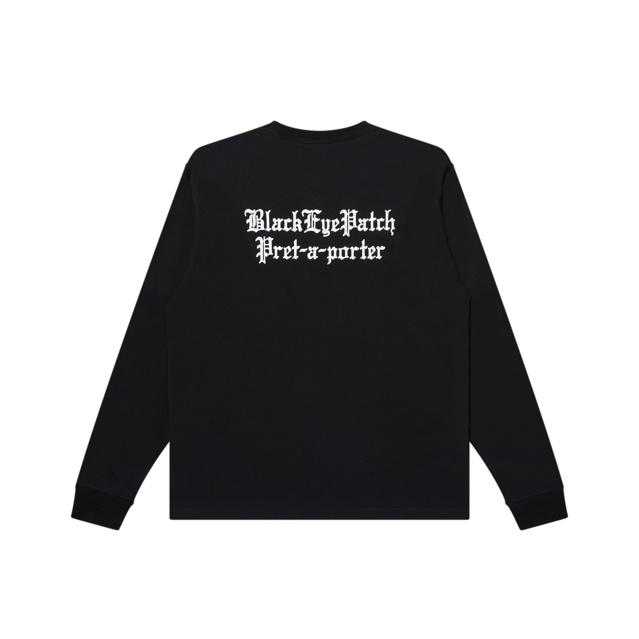 3 LETTER OE L/S TEE BLACK – BlackEyePatch