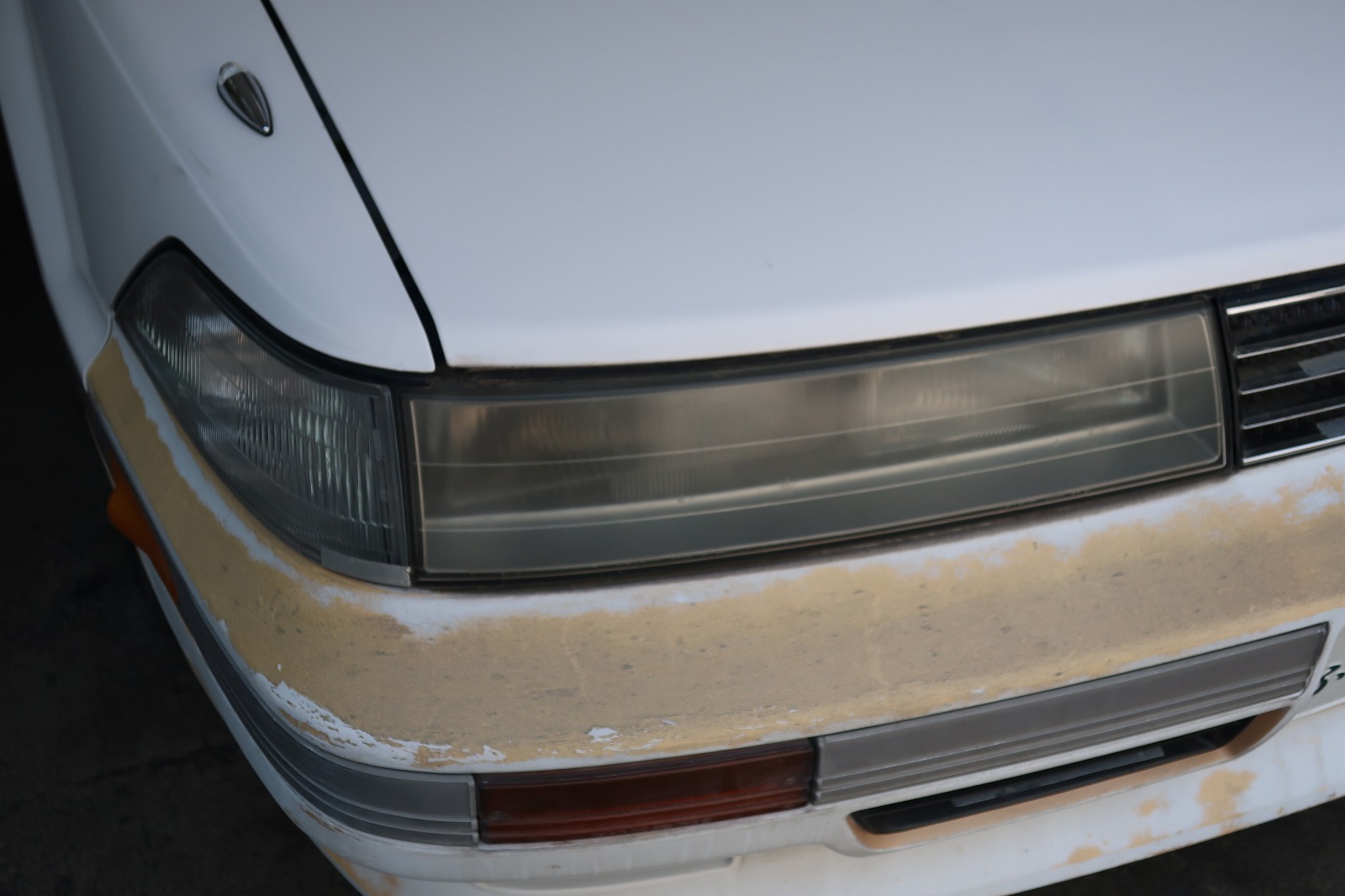 車検対策に トヨタ ソアラ（GZ20）ヘッドライトクリーニング｜カー