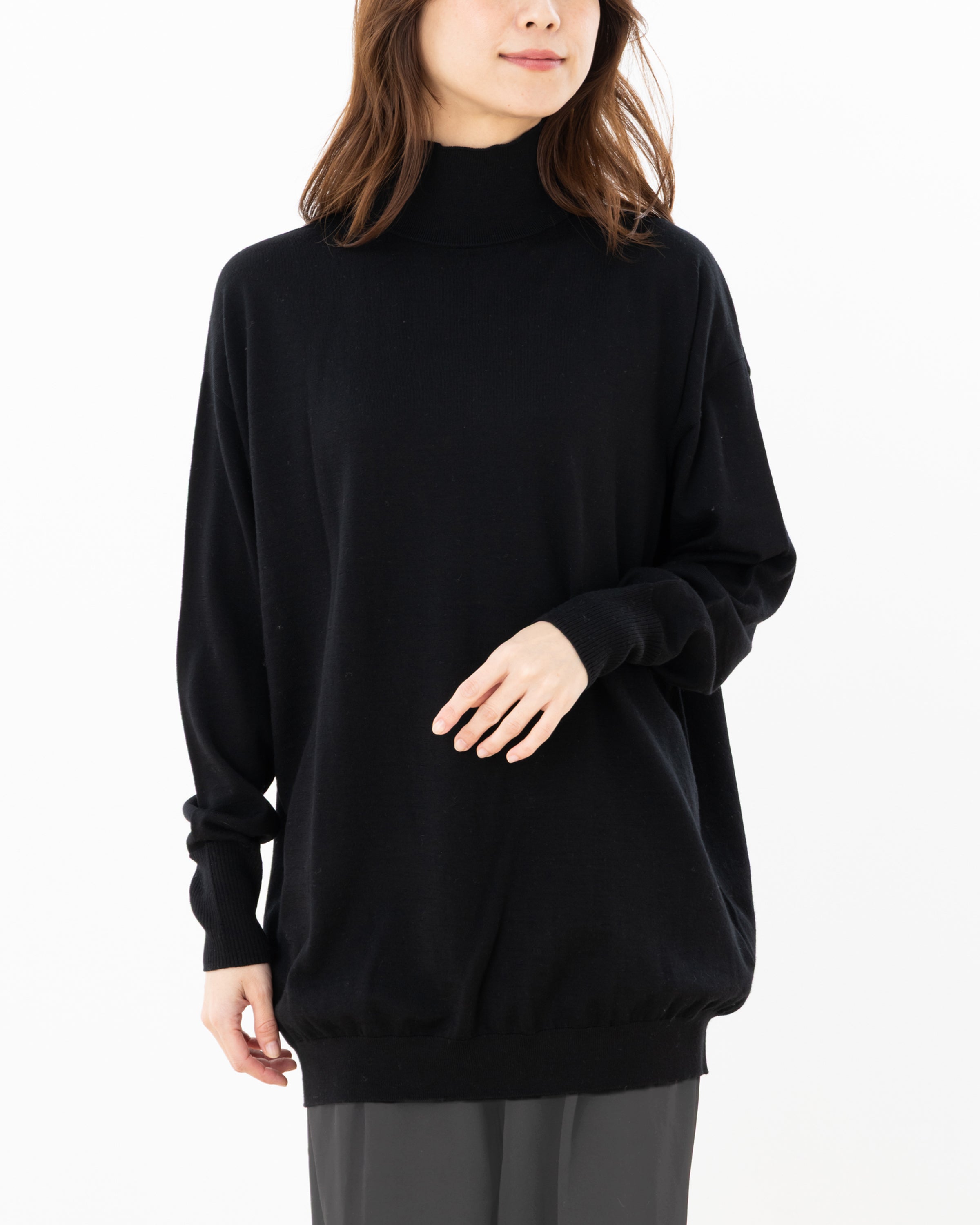 タートルネックプルオーバー KURUMIFACTORY 日本製 ホールガーメント