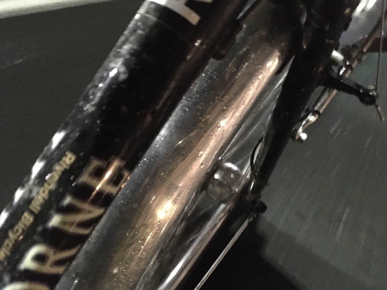 SIM WORKS* honjo Bros fender for brompton (silver) - BLUE LUG