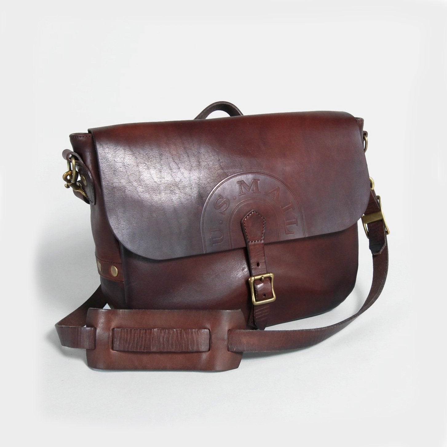 Vasco LEATHER POSTMAN SHOULDER BAG -REGULAR (USMAIL) – Blue Works