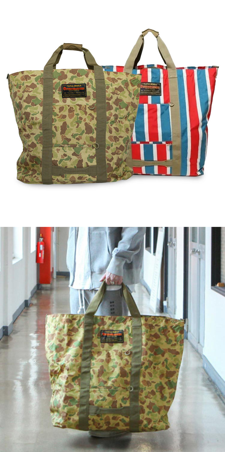 NATAL DESIGN KAMPING BIG TOTE BAG TYPE 2. 2025SS | Brownfloor clothing