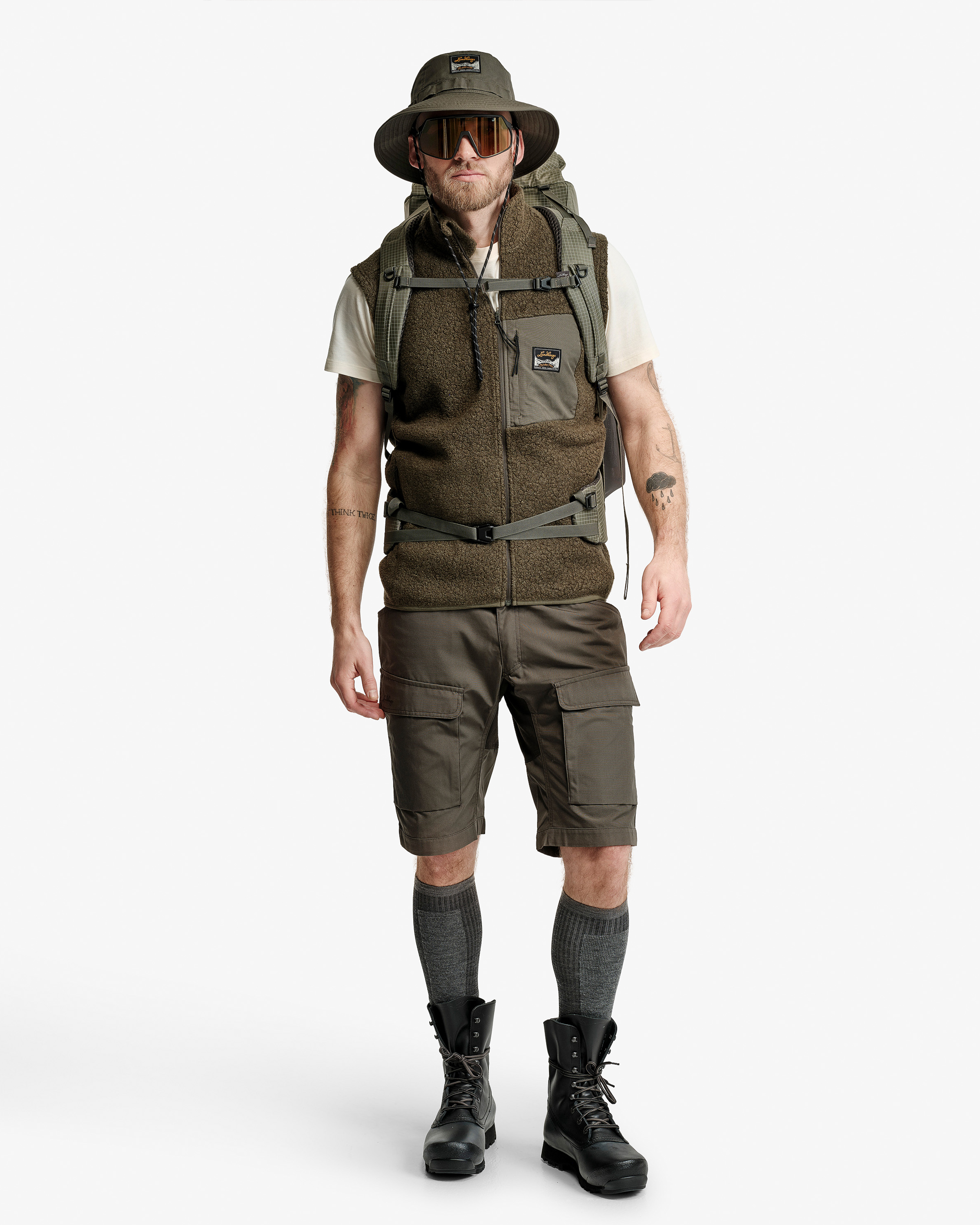 Flok Wool Ms Pile Vest | Lundhags