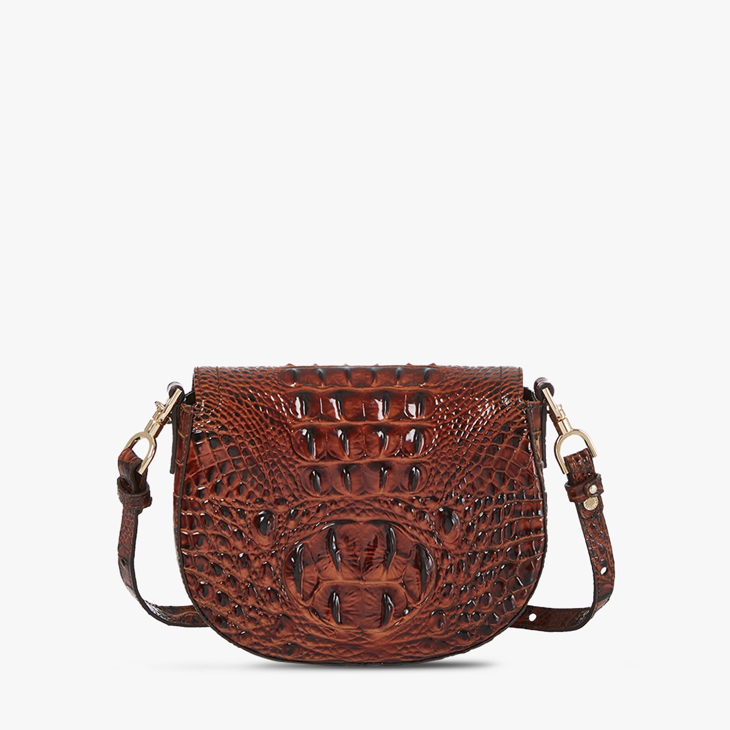 Briar Leather Crossbody | Pecan Melbourne | BRAHMIN