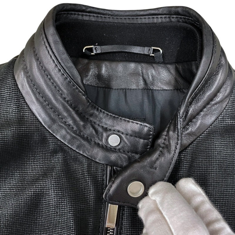 HUGO BOSS】ヒューゴボス レザー シングル ライダースジャケット