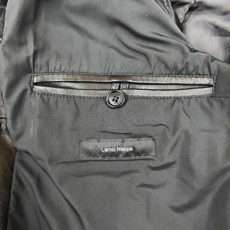 HUGO BOSS】ヒューゴボス レザー シングル ライダースジャケット