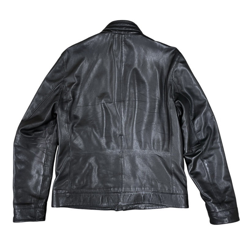HUGO BOSS】ヒューゴボス レザー シングル ライダースジャケット
