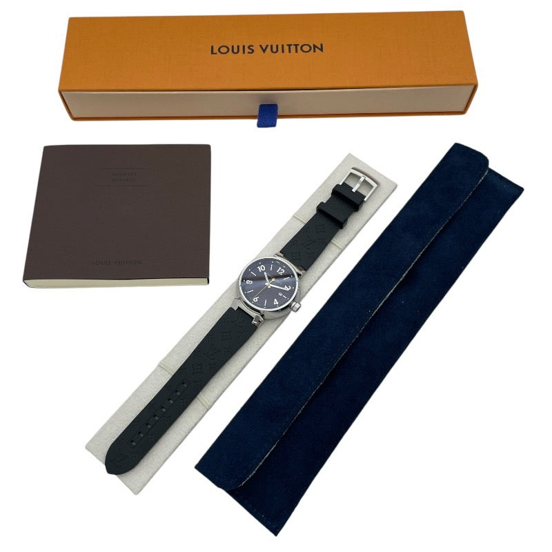 LOUIS VUITTON】ルイ・ヴィトン タンブールGM Q1111 腕時計 SS/ラバー