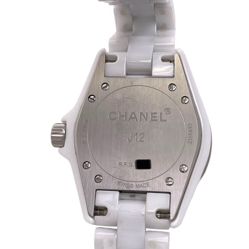 CHANEL】シャネル J12 H0968 腕時計 ホワイトセラミック レディース