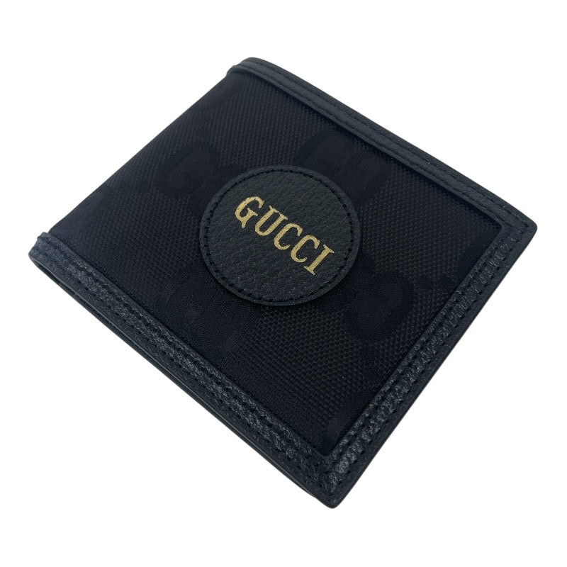 GUCCI】グッチ オフザグリッド 625574 二つ折り財布 メンズ 黒 ブラック