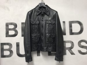 07AW DIOR HOMME 4POCKET LEATHER JACKET BLACK 44 169.800円＋TAX