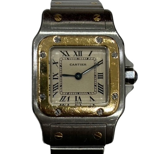 カルティエ サントスドゥモワゼルSM 2698 SS/QZ 白文字盤｜ブランド