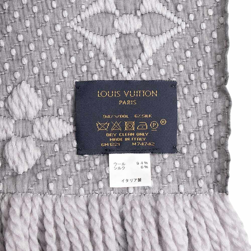 美品】LOUIS VUITTON ルイ ヴィトン M74742 エシャルプ マフラー ロゴ