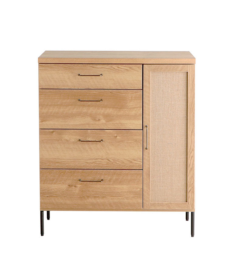 キャビネット 幅90cm 日本製 チェスト 脚付き 引き出し 扉収納