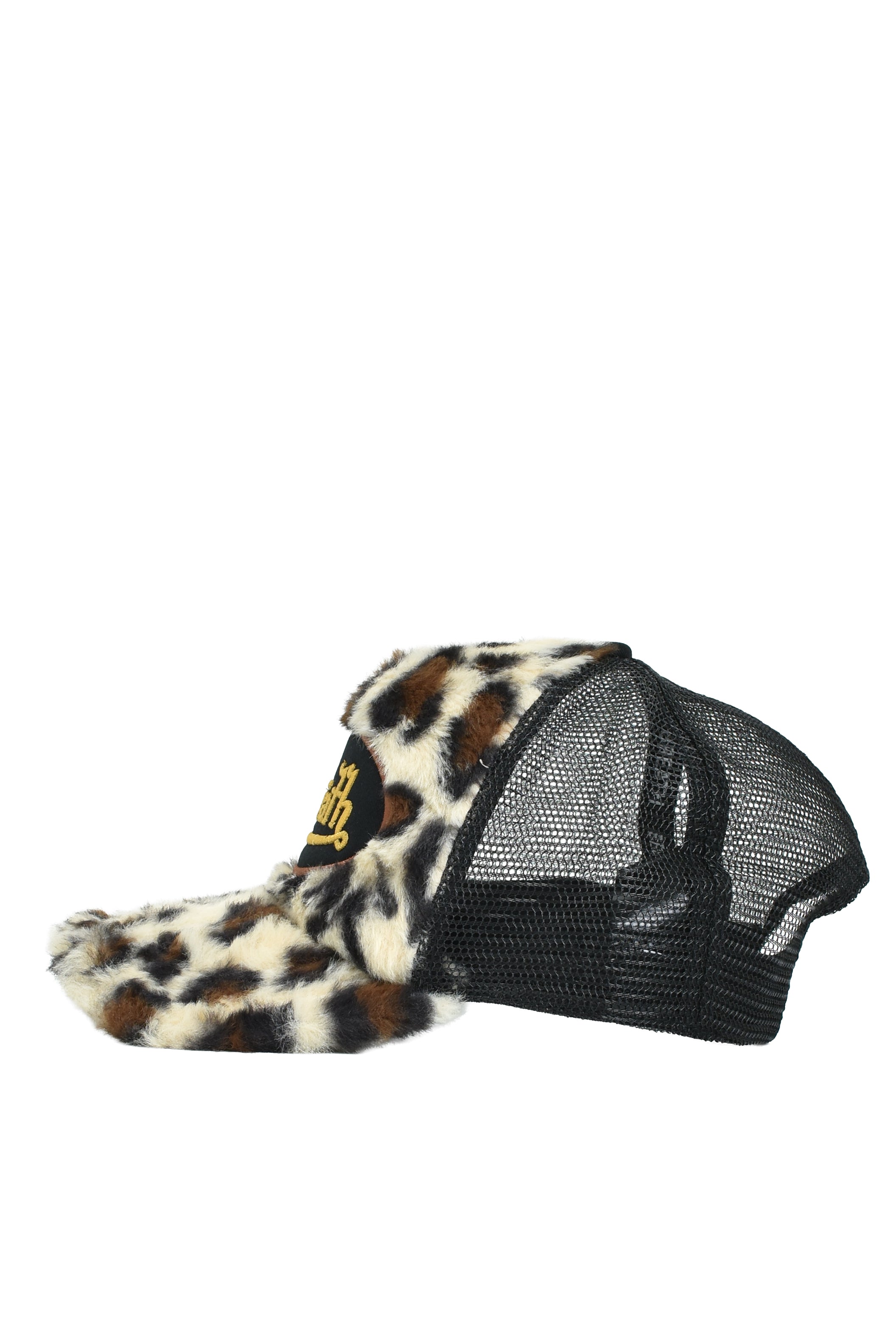 FAUX LEOPARD FUR CAP / BROWN – BREATH - サイズ 頭周り(cm) OS 58-62