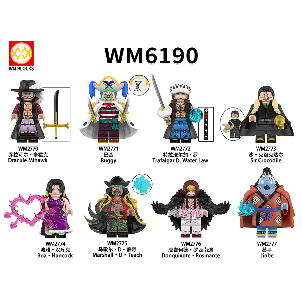 Anime One Piece Trafalgar Law WM2772 Minifigures - Brixtoy