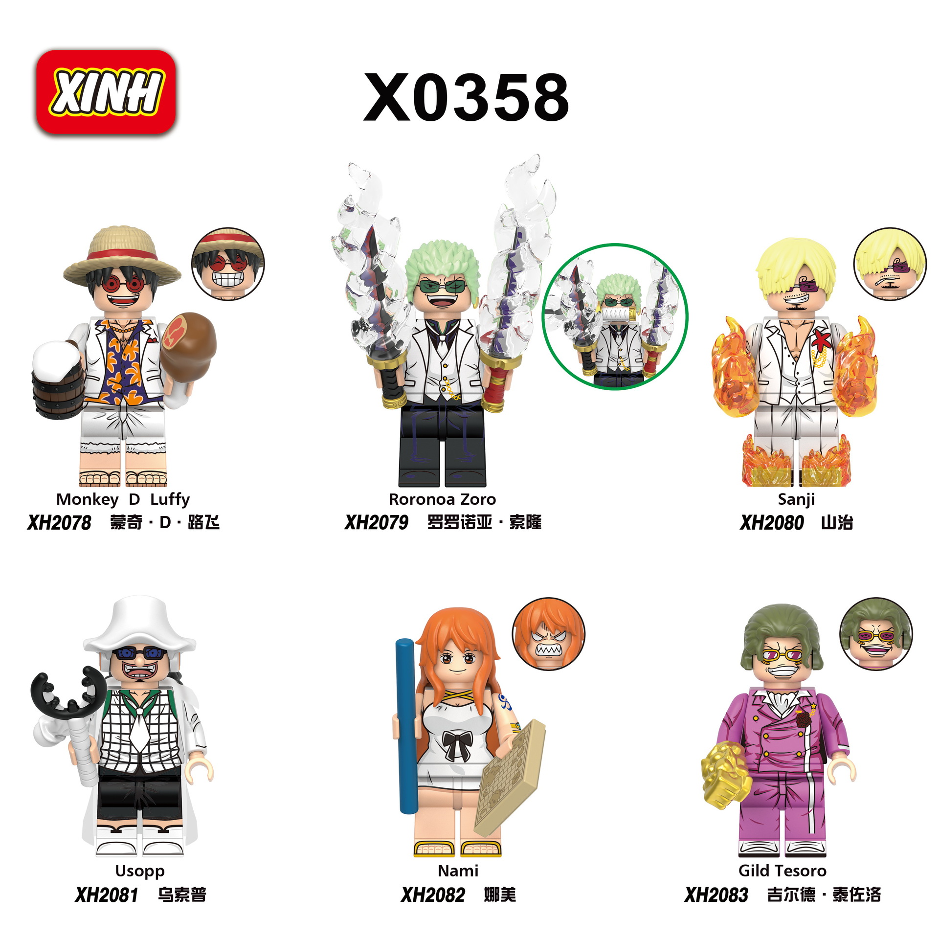 Anime One Piece Nami XH2082 Minifigures - Brixtoy